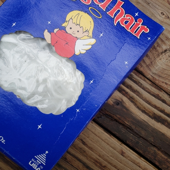 Vintage Angel Hair Spun Glass Union Wadding CO - Made In USA 2oz Box - Picture 3 of 15